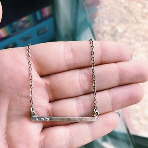 Lisa Leonard silver bar necklace!